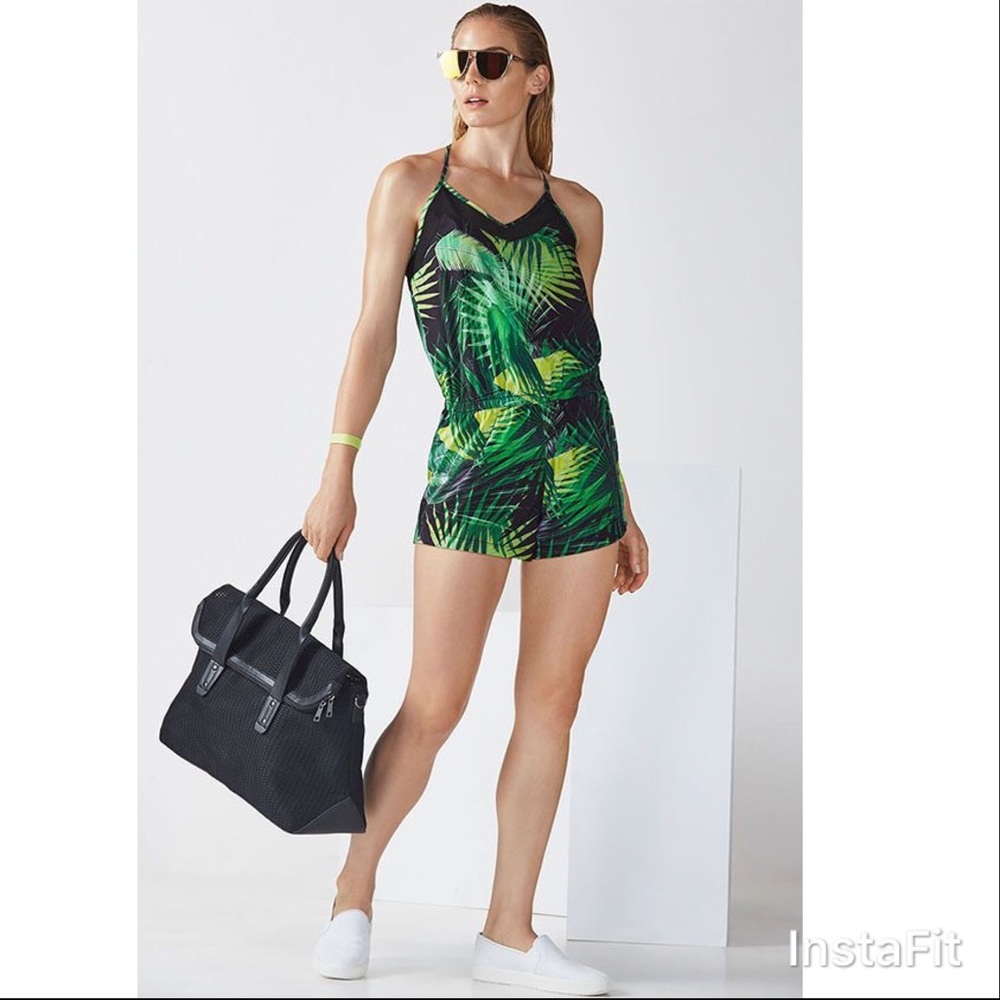 Fabletics Rainforest Print Dash Romper